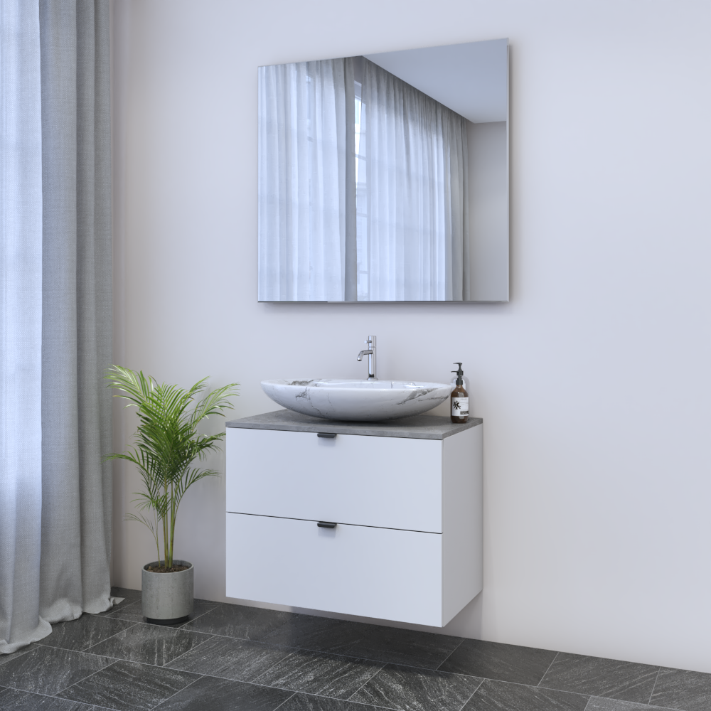 Ines 2S 80 Floating Bathroom Vanity