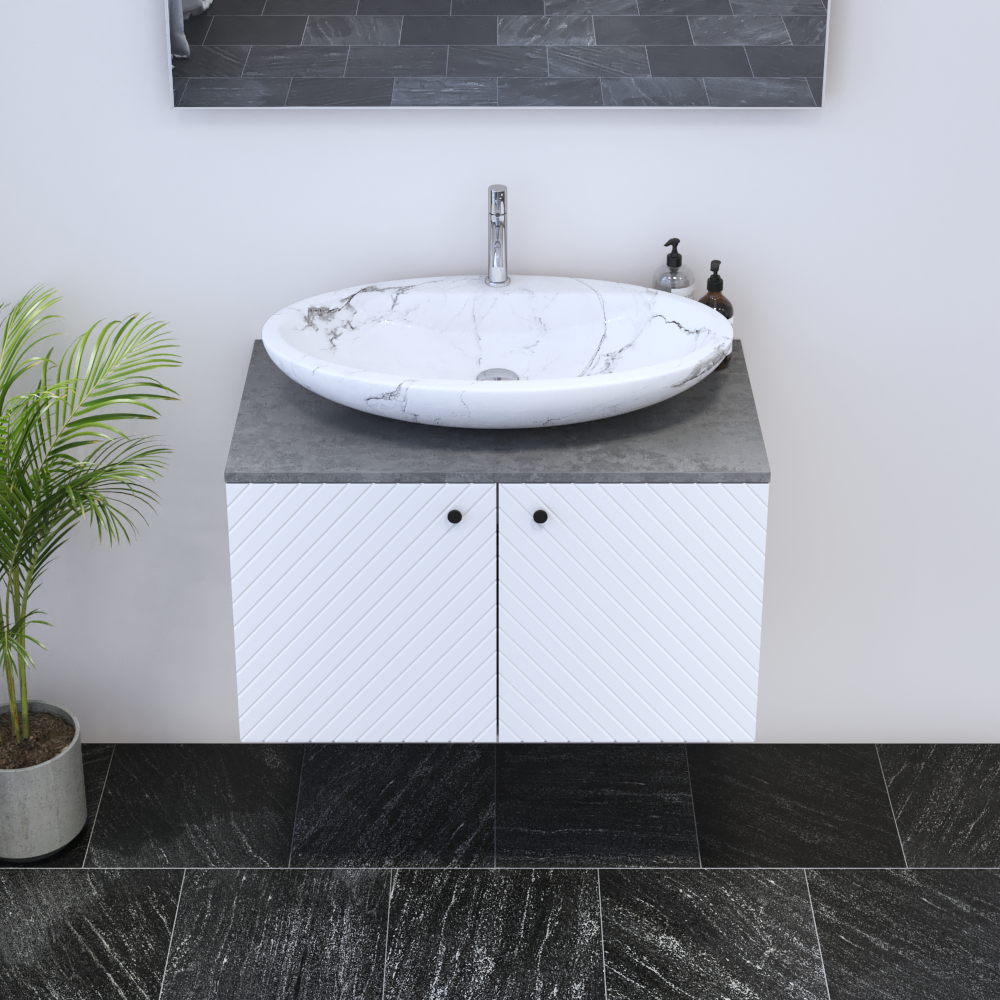 Avela 2D 80 Floating Bathroom Vanity