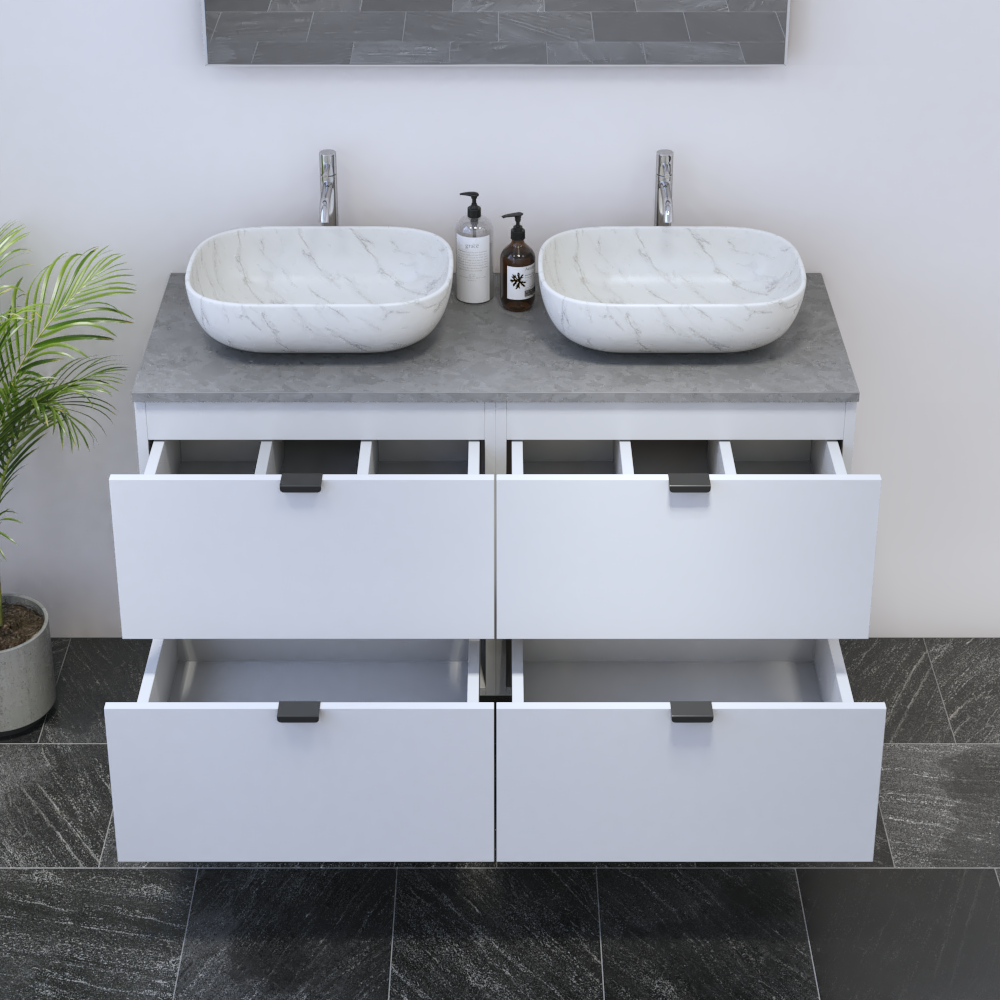 Ines 4S 120 Floating Bathroom Vanity