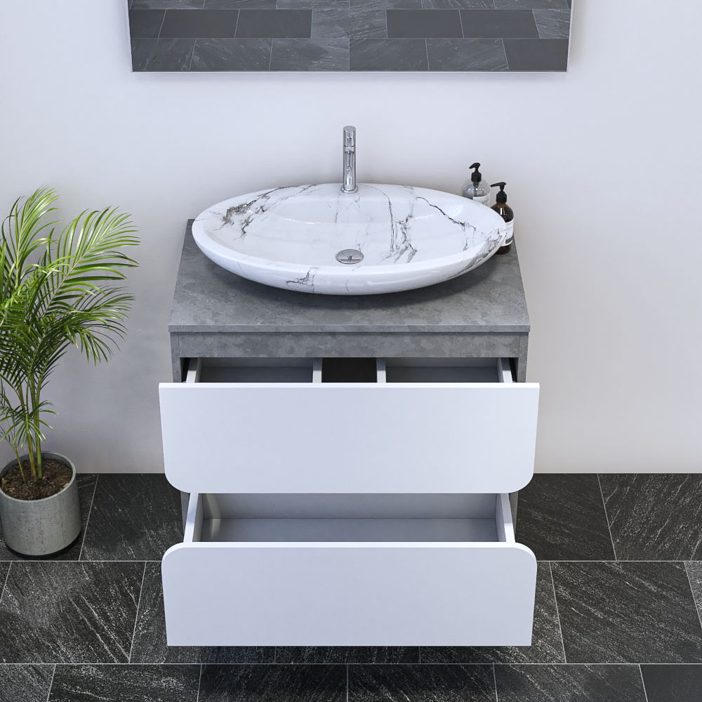 Azurro 2S 80 Floating Bathroom Vanity