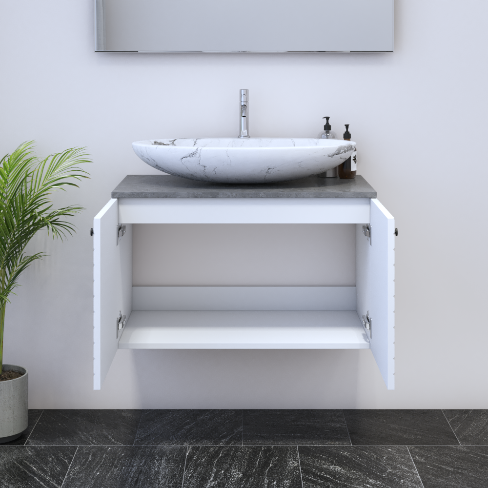 Avela 2D 80 Floating Bathroom Vanity