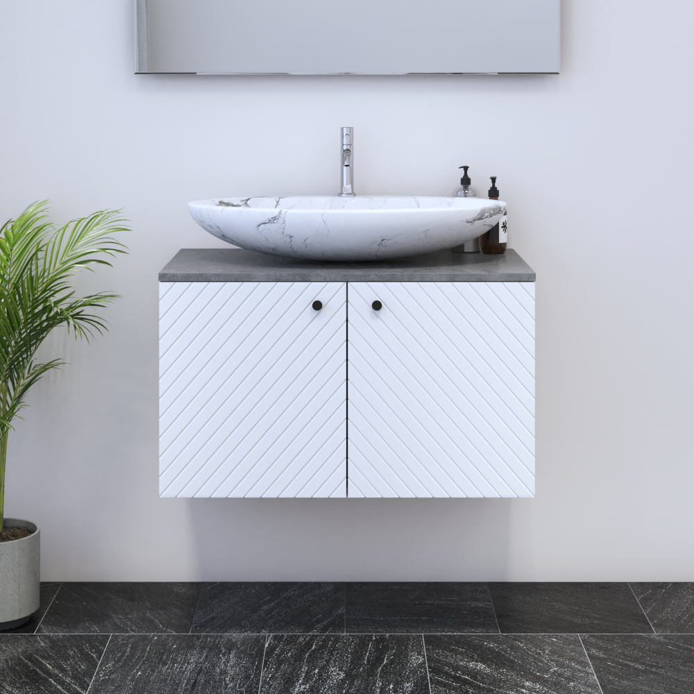 Avela 2D 80 Floating Bathroom Vanity