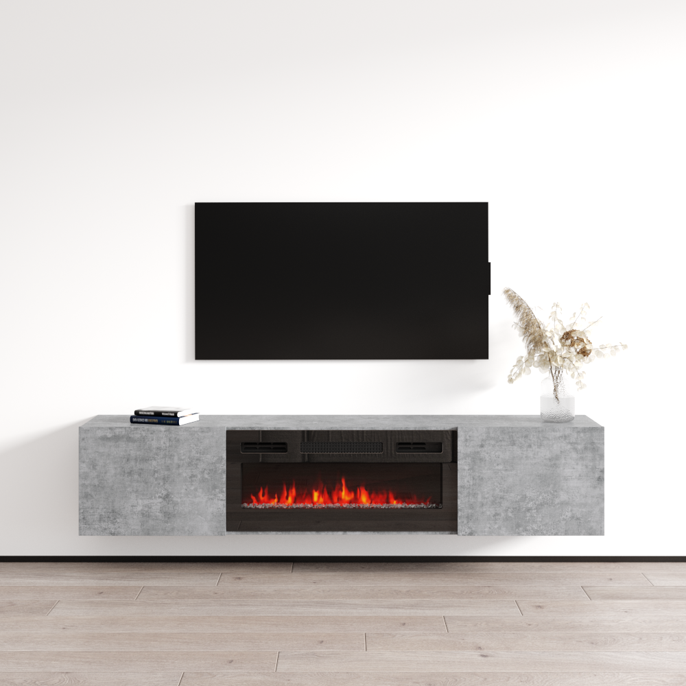 Baja BL-EF Floating Fireplace TV Stand