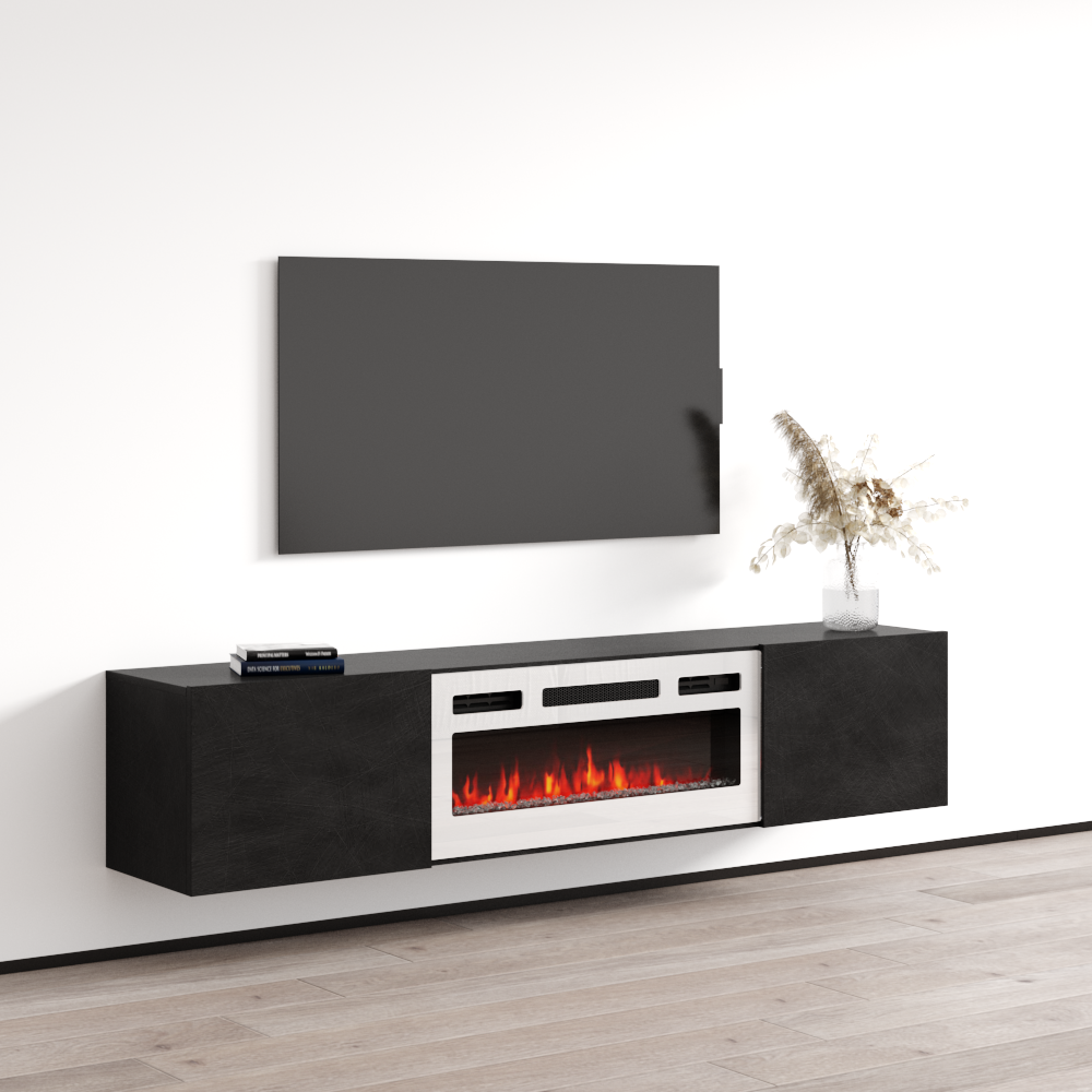 Baja WH-EF Floating Fireplace TV Stand