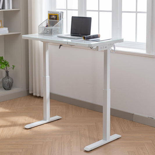 Electric Smart Standing Desk Pro With Tempered Glass Tabletop