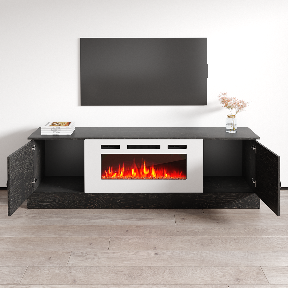 Carmen WH-EF Fireplace TV Stand