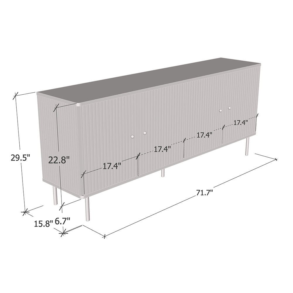 Camelia 4D Sideboard