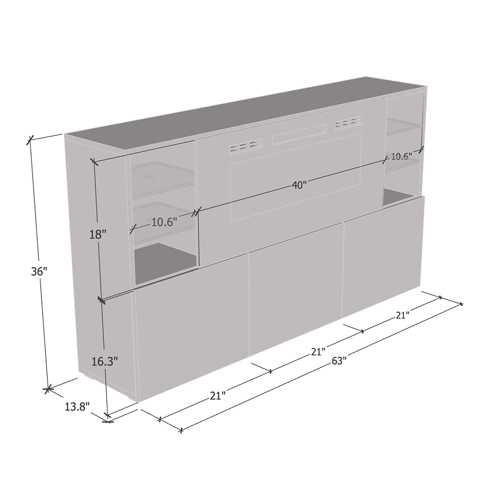 Komi WH03 Fireplace Sideboard