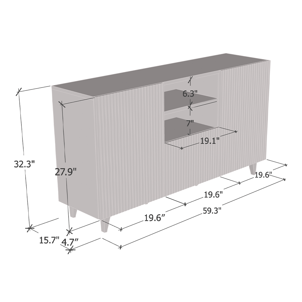 Pafos 2D1S Sideboard