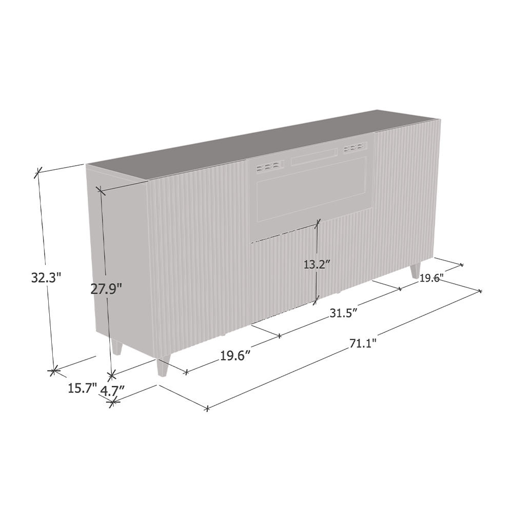 Pafos WH-EF Fireplace Sideboard