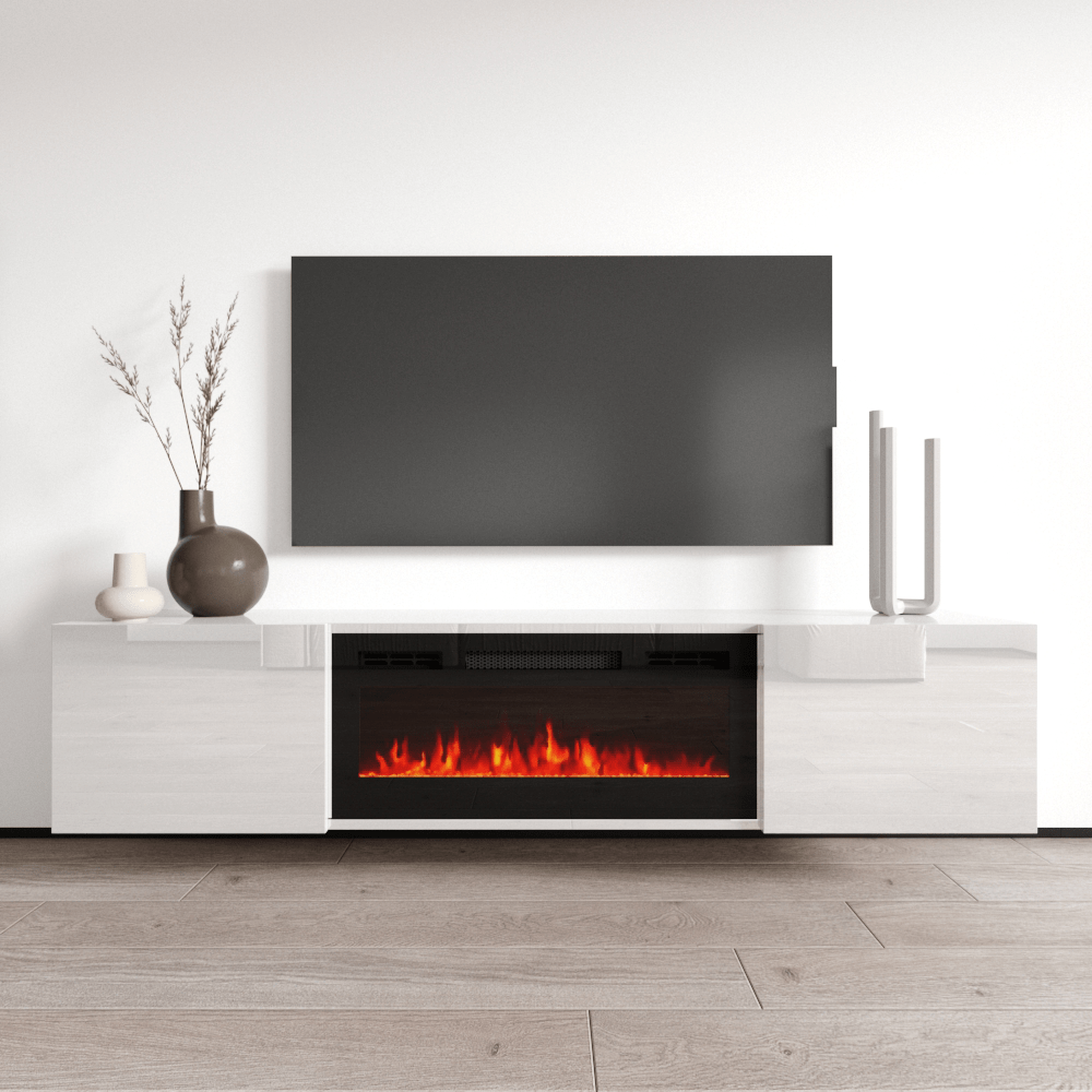 Cali BL-EF Floating Fireplace TV Stand