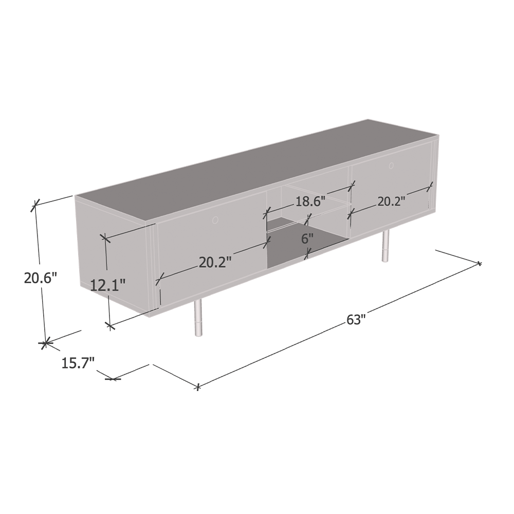 Cristal 01 TV Stand