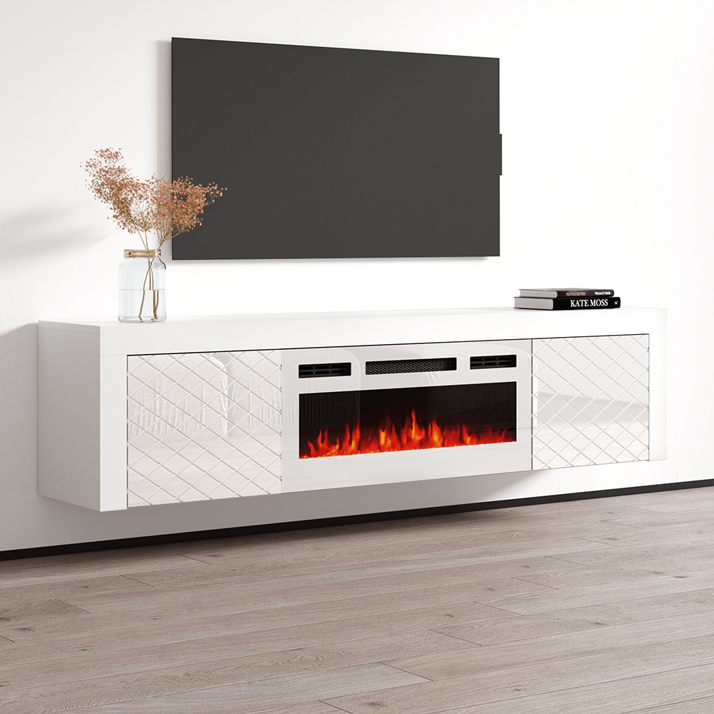 Dia WH-EF Floating Fireplace TV Stand