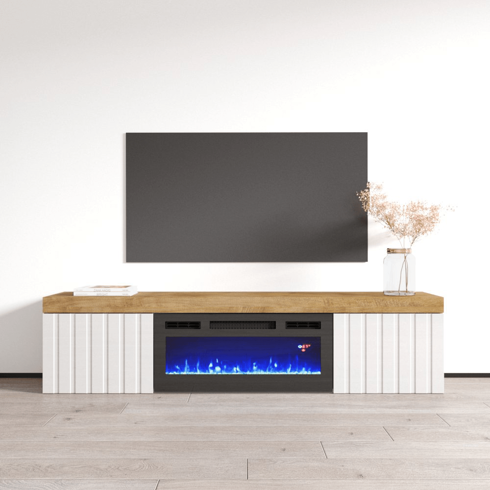 Knoxville BL-EF Floating Fireplace TV Stand