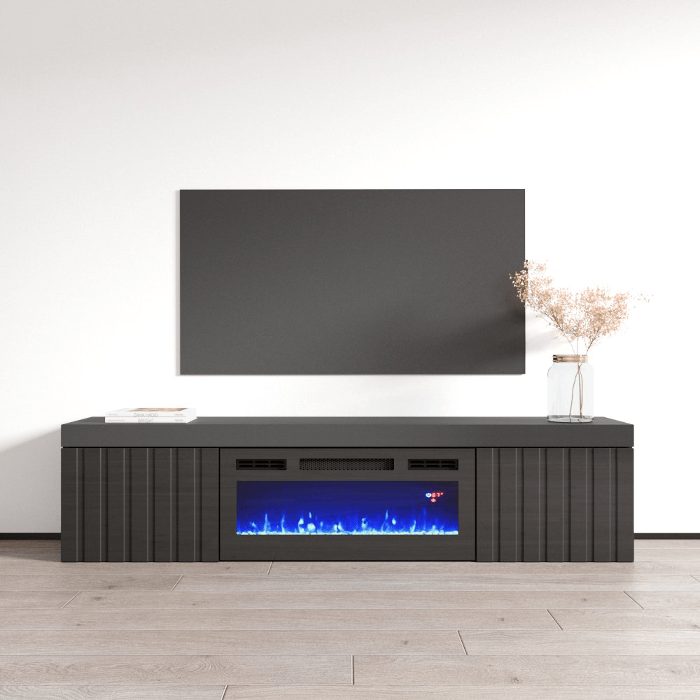 Knoxville BL-EF Floating Fireplace TV Stand