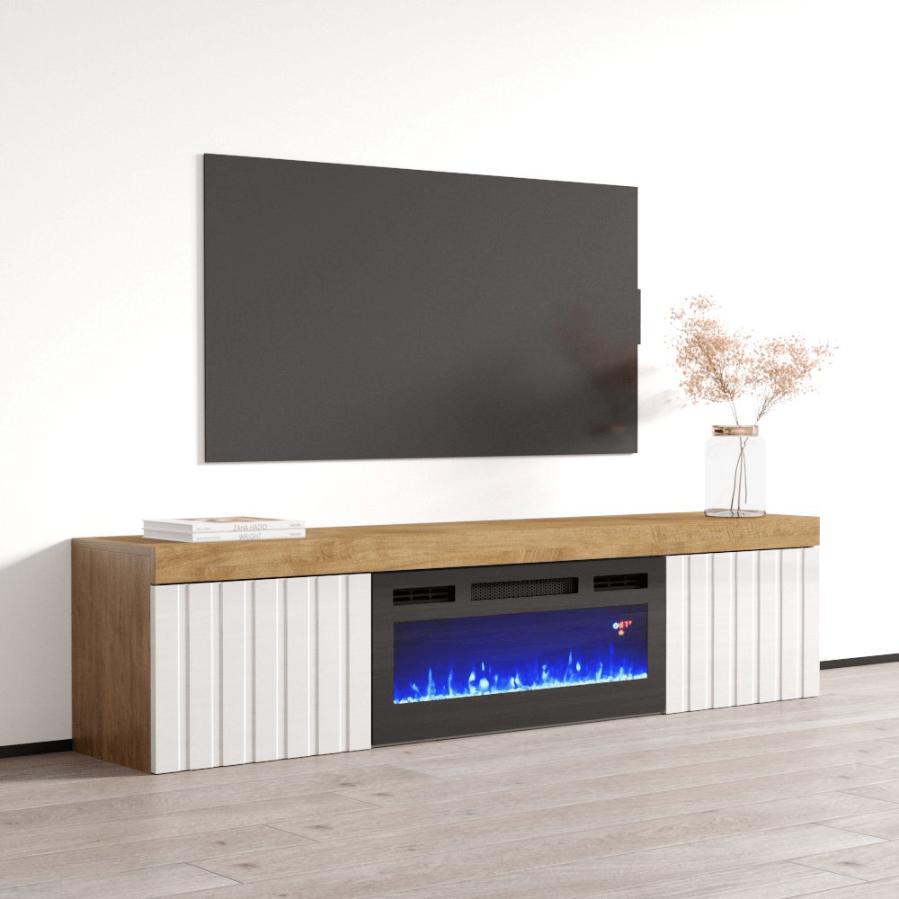 Knoxville BL-EF Floating Fireplace TV Stand