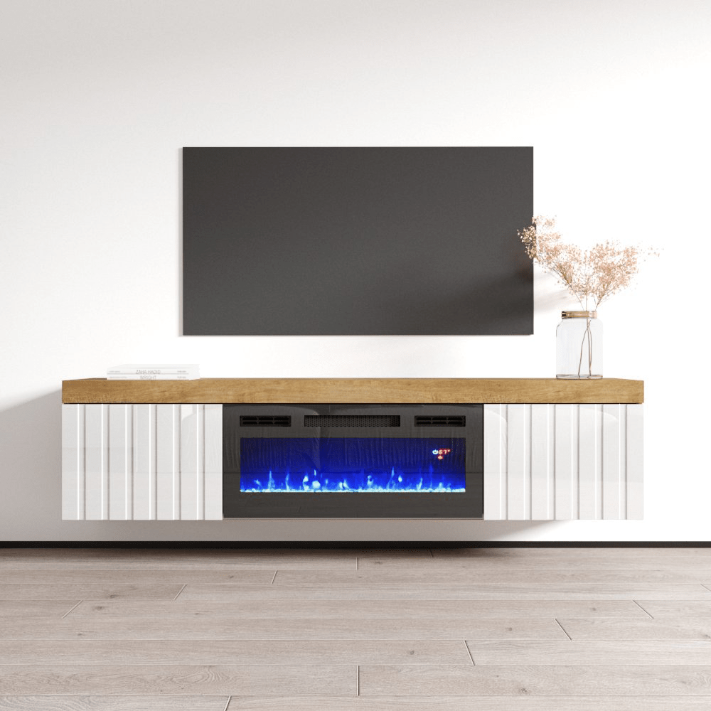 Knoxville BL-EF Floating Fireplace TV Stand