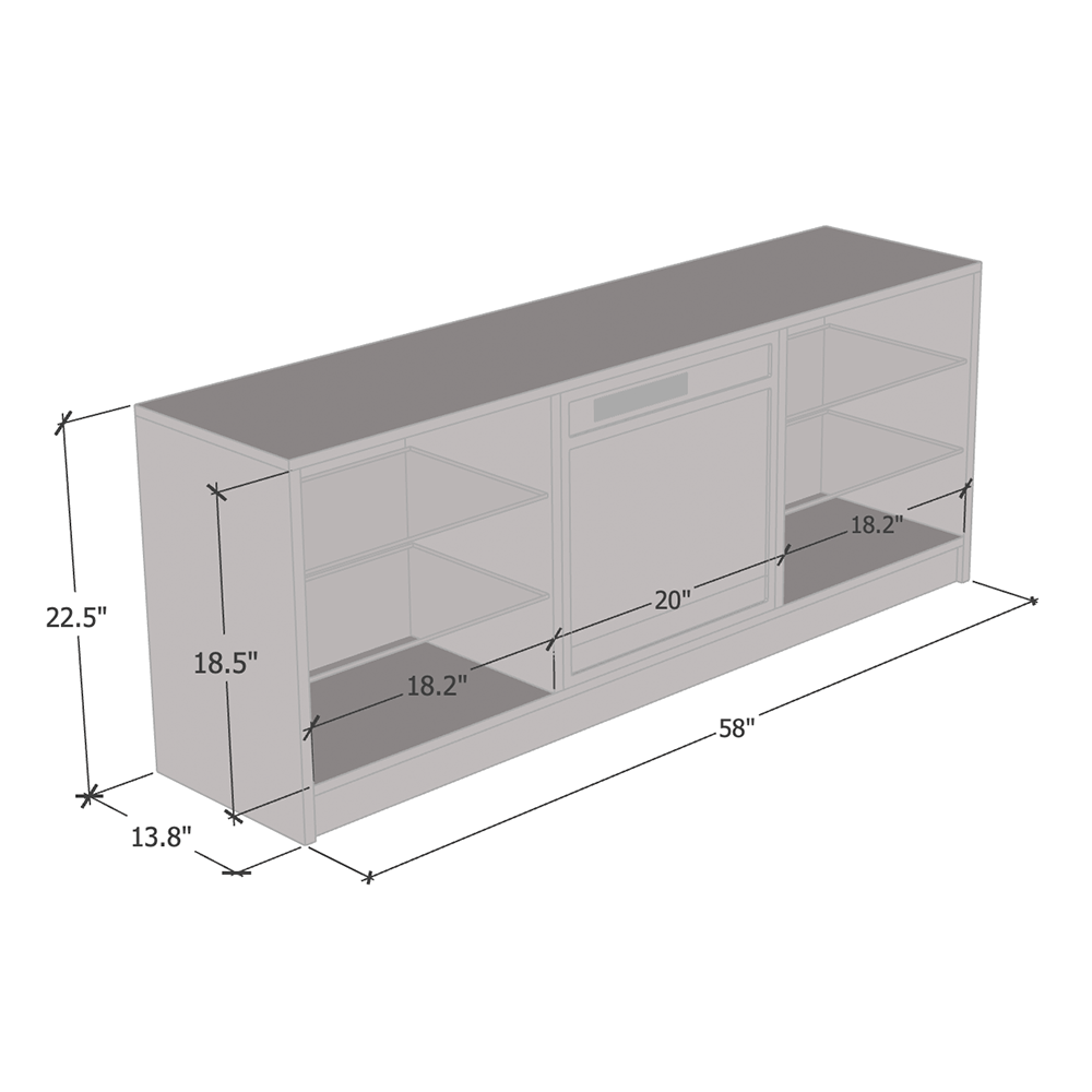 Manhattan Fireplace TV Stand