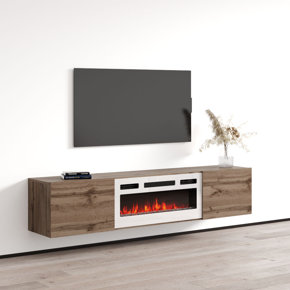 Baja WH-EF Floating Fireplace TV Stand