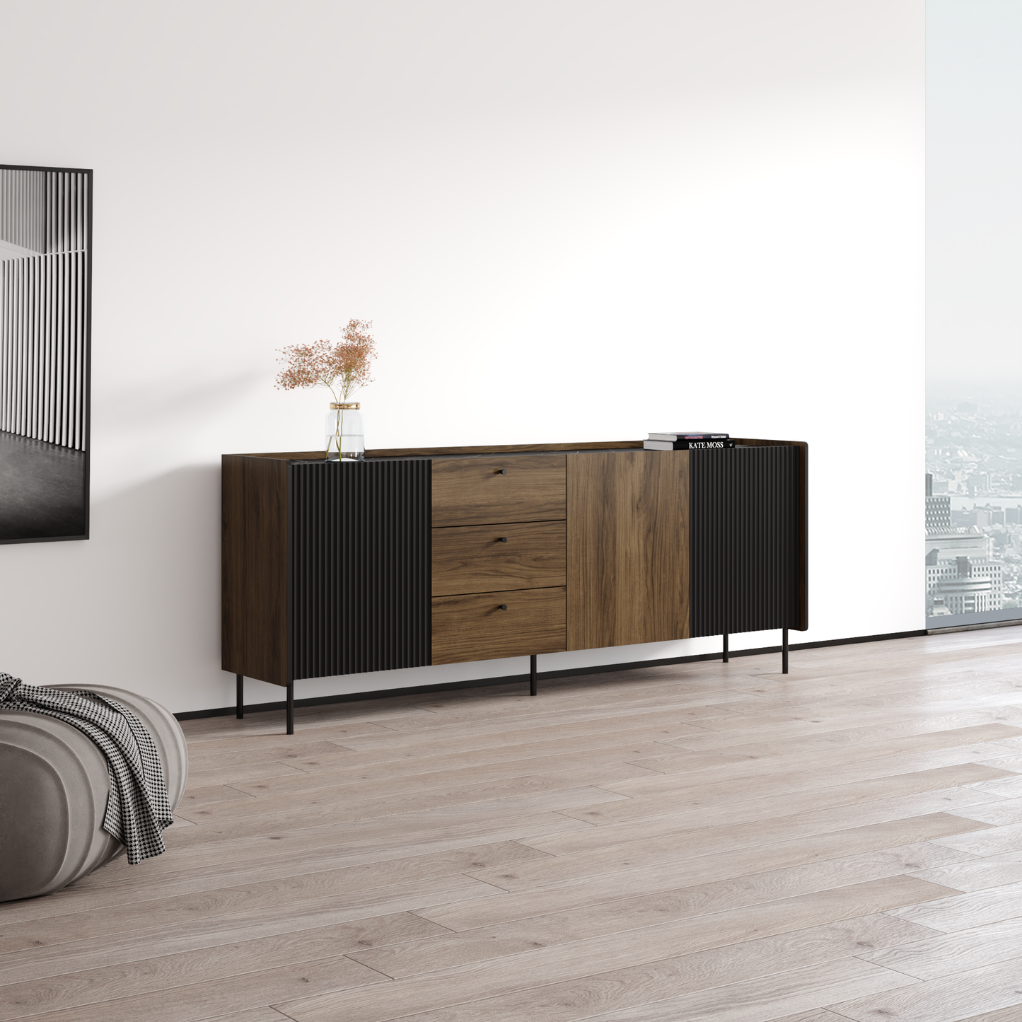 Brandy 3D3S Sideboard