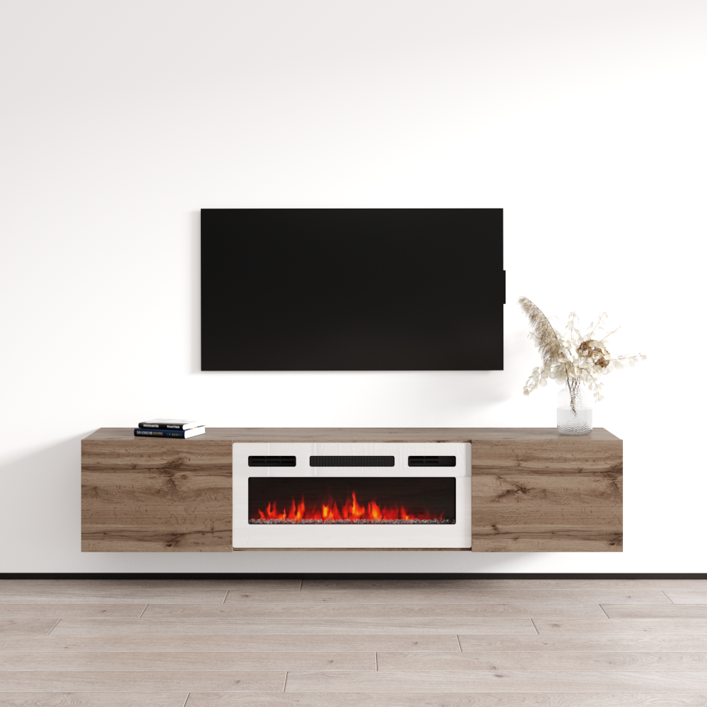 Baja WH-EF Floating Fireplace TV Stand