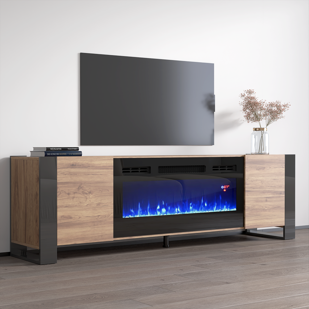 Woody BL-EF Fireplace TV Stand