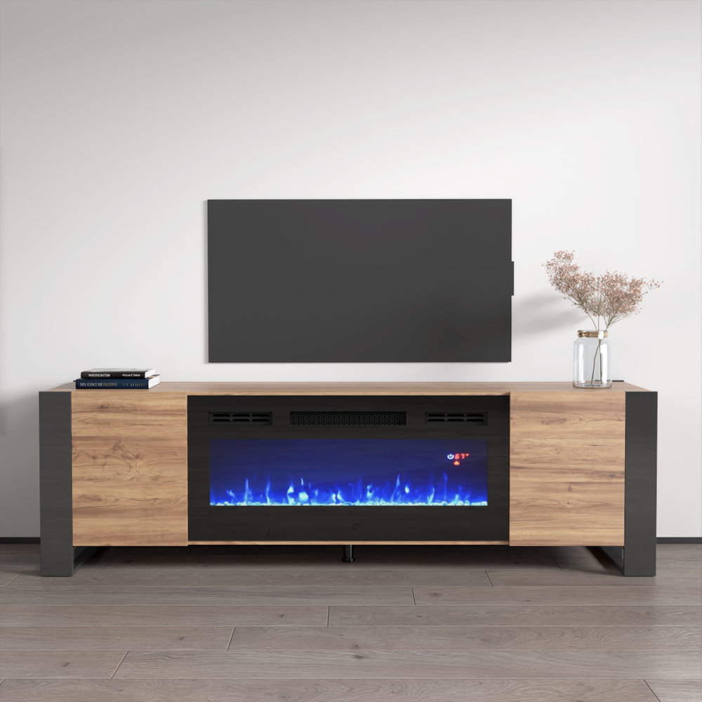 Woody BL-EF Fireplace TV Stand