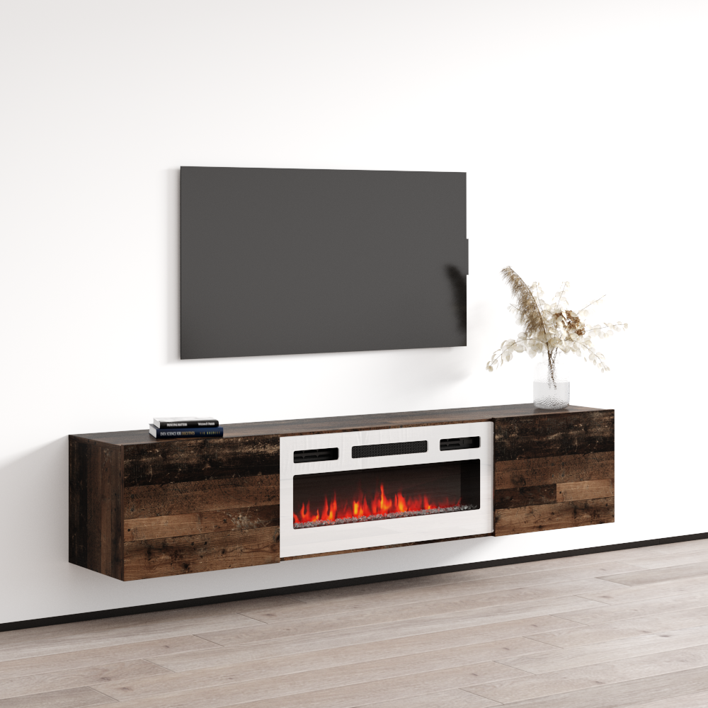 Baja WH-EF Floating Fireplace TV Stand