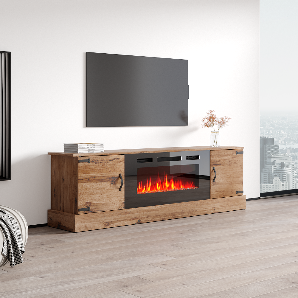 Carmen BL-EF Fireplace TV Stand