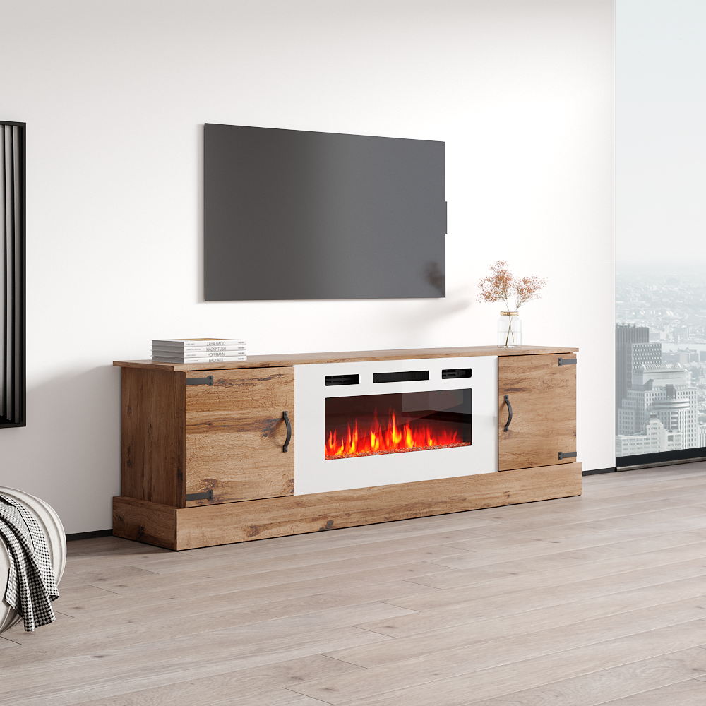 Carmen WH-EF Fireplace TV Stand