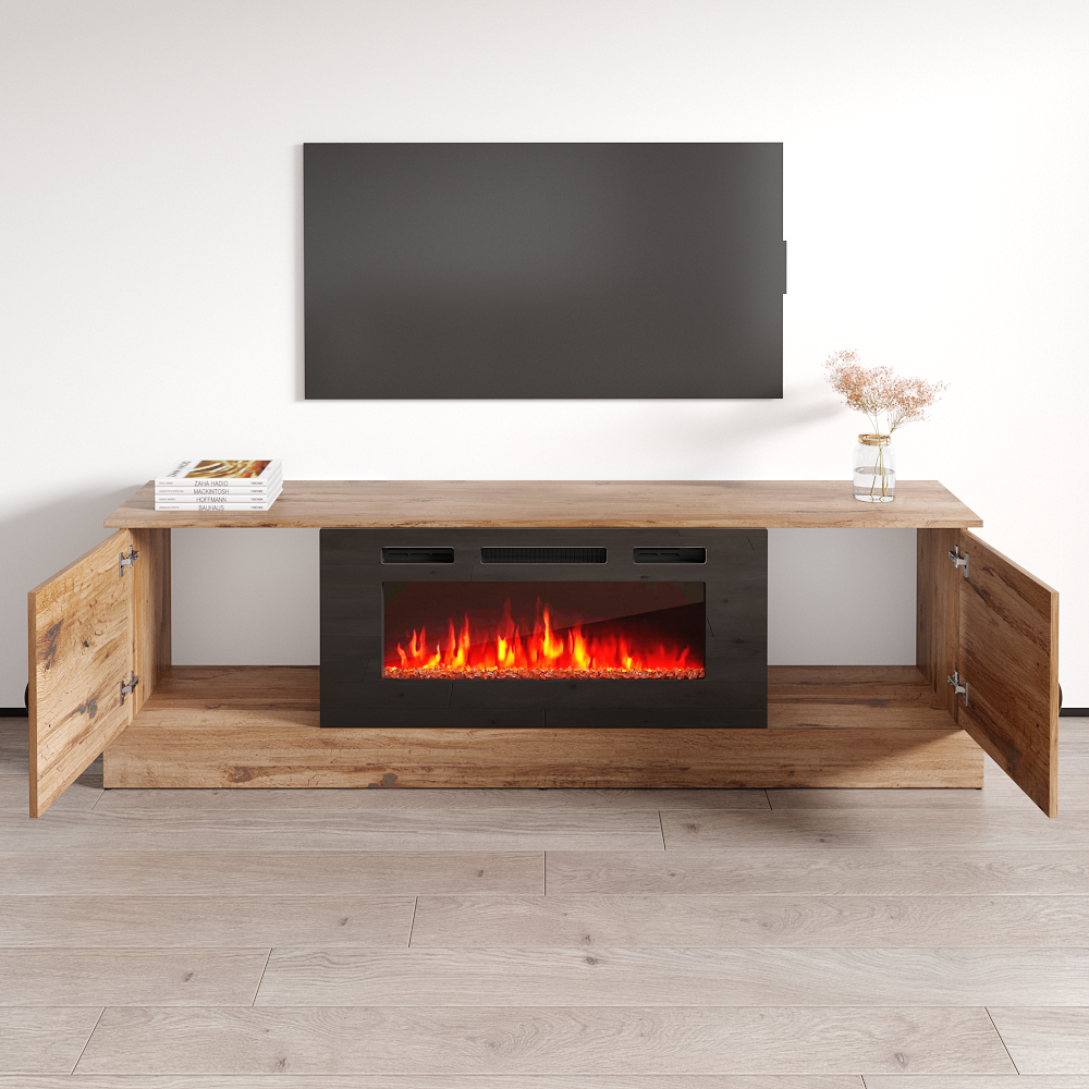 Carmen BL-EF Fireplace TV Stand