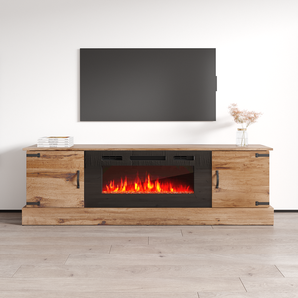 Carmen BL-EF Fireplace TV Stand