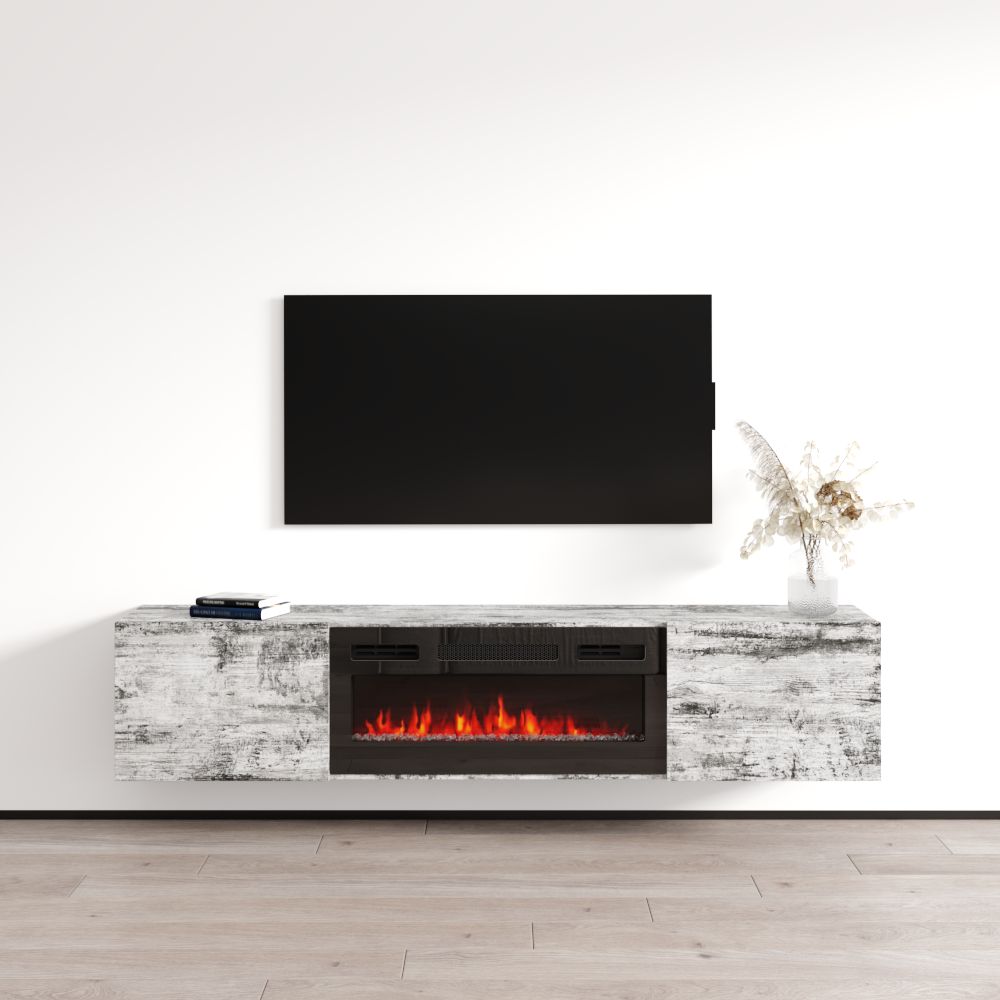 Baja BL-EF Floating Fireplace TV Stand