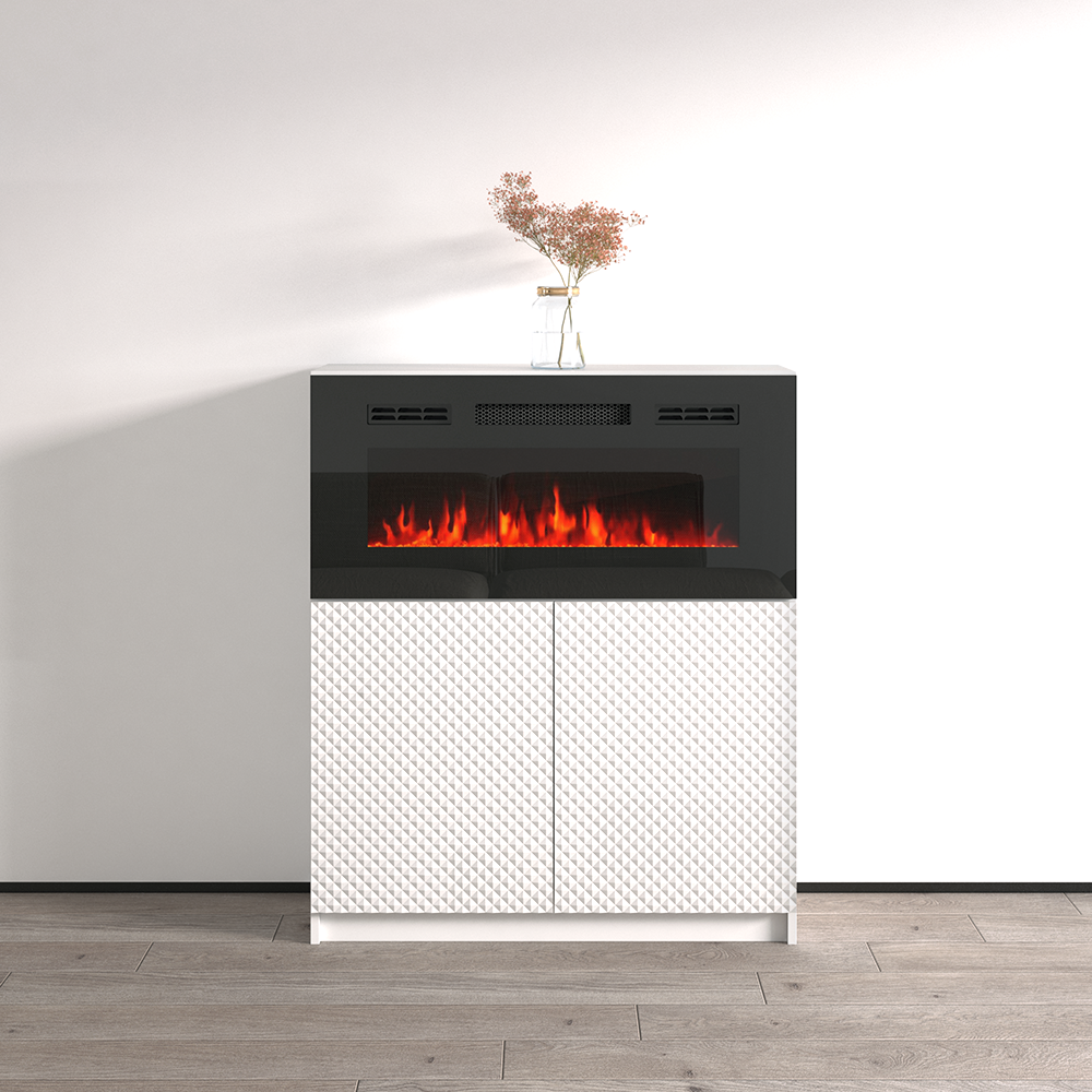 Carla 01 BL-EF Fireplace Sideboard