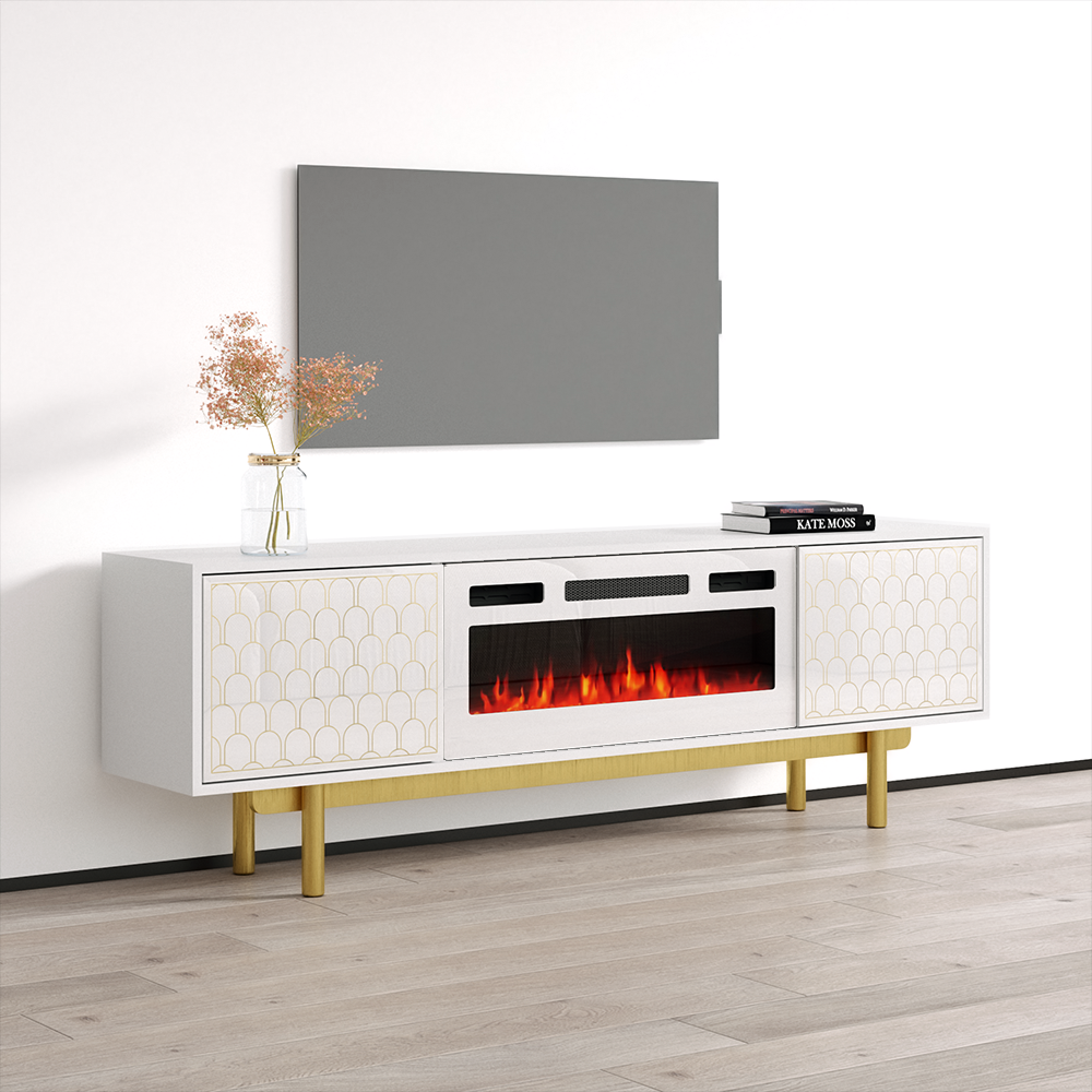 Karp WH-EF Fireplace TV Stand