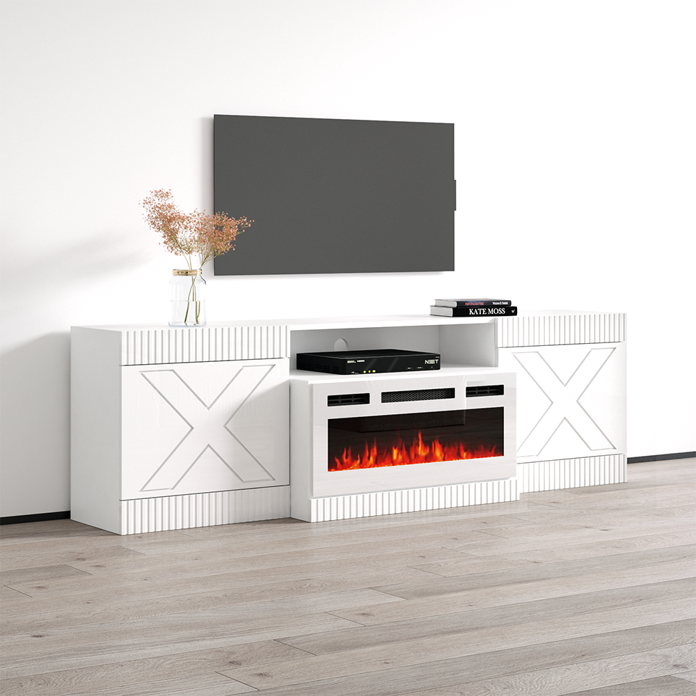 Excelente WH-01 Fireplace TV Stand