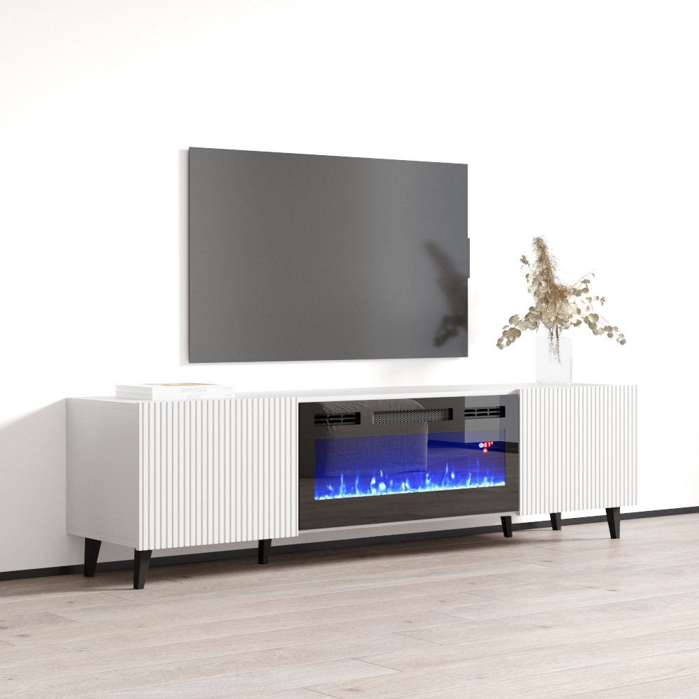 Pafos BL-EF Fireplace TV Stand