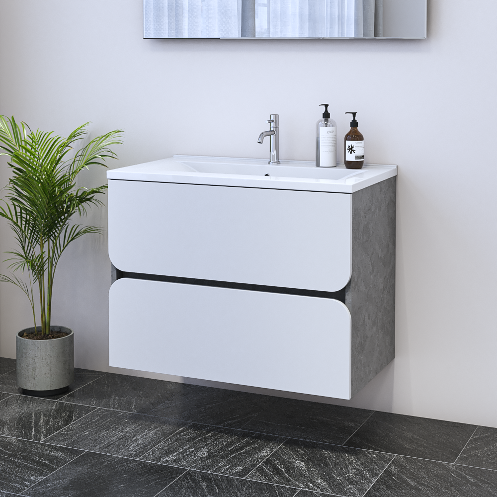 Azurro 2S 80 Floating Bathroom Vanity