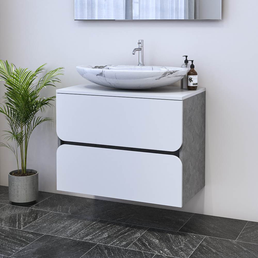 Azurro 2S 80 Floating Bathroom Vanity