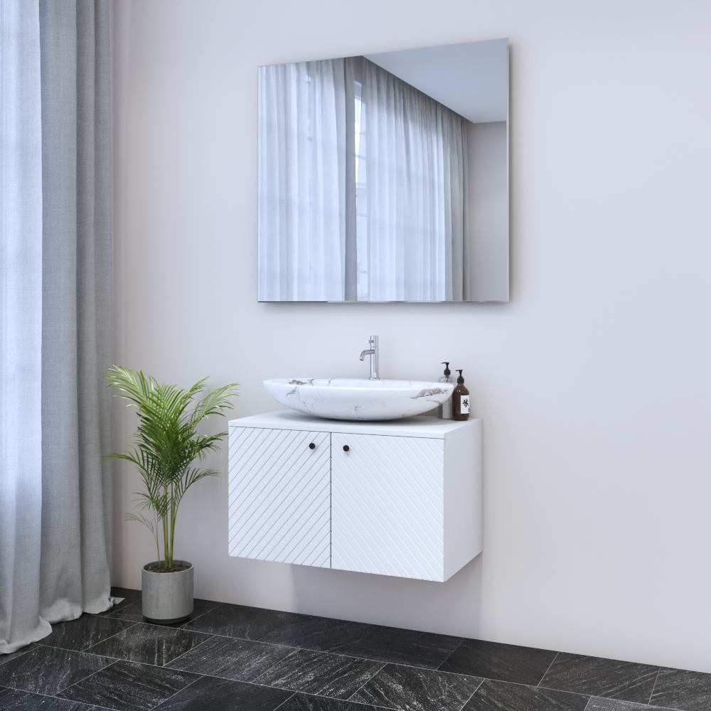 Avela 2D 80 Floating Bathroom Vanity