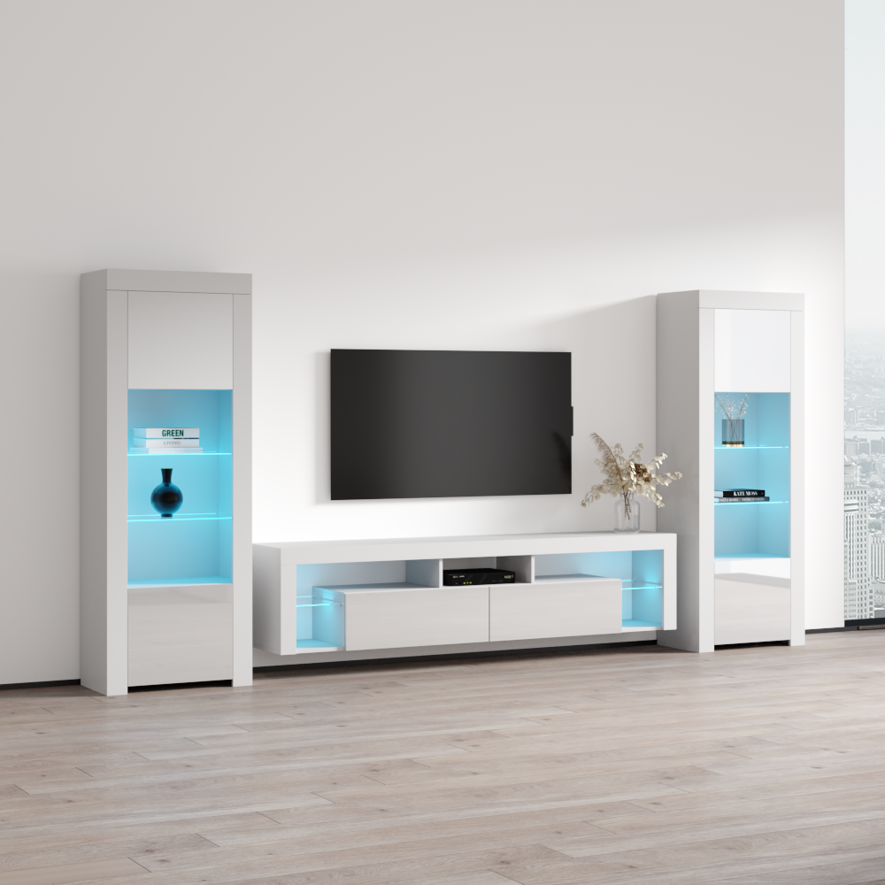 Milano 200 Floating BK-BK Entertainment Center