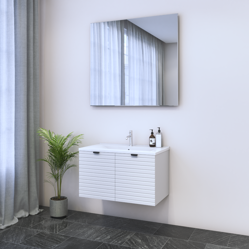 Capri 2D 80 Floating Bathroom Vanity