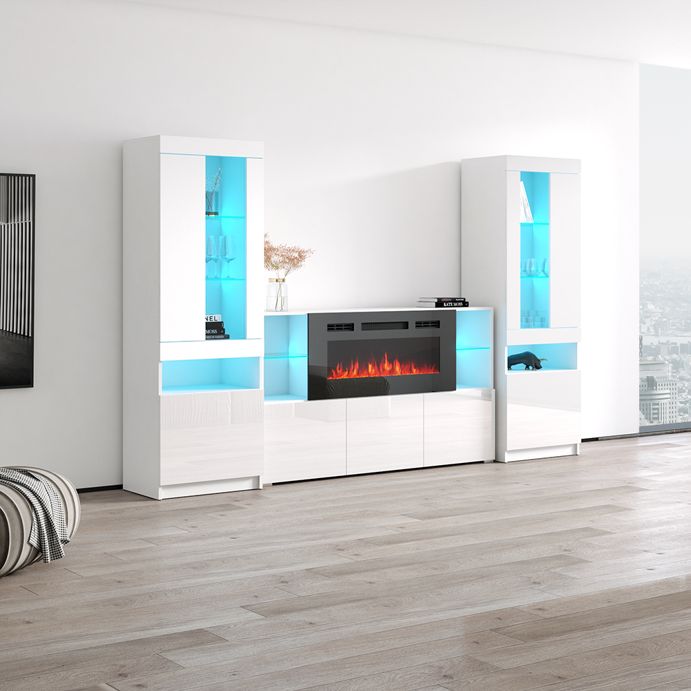 Komi 03 Fireplace Entertainment Center