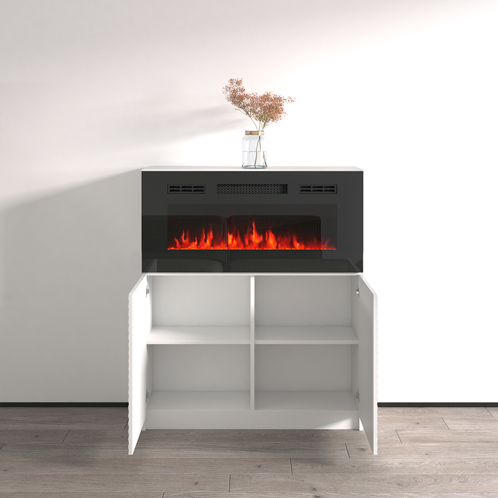 Carla 01 BL-EF Fireplace Sideboard