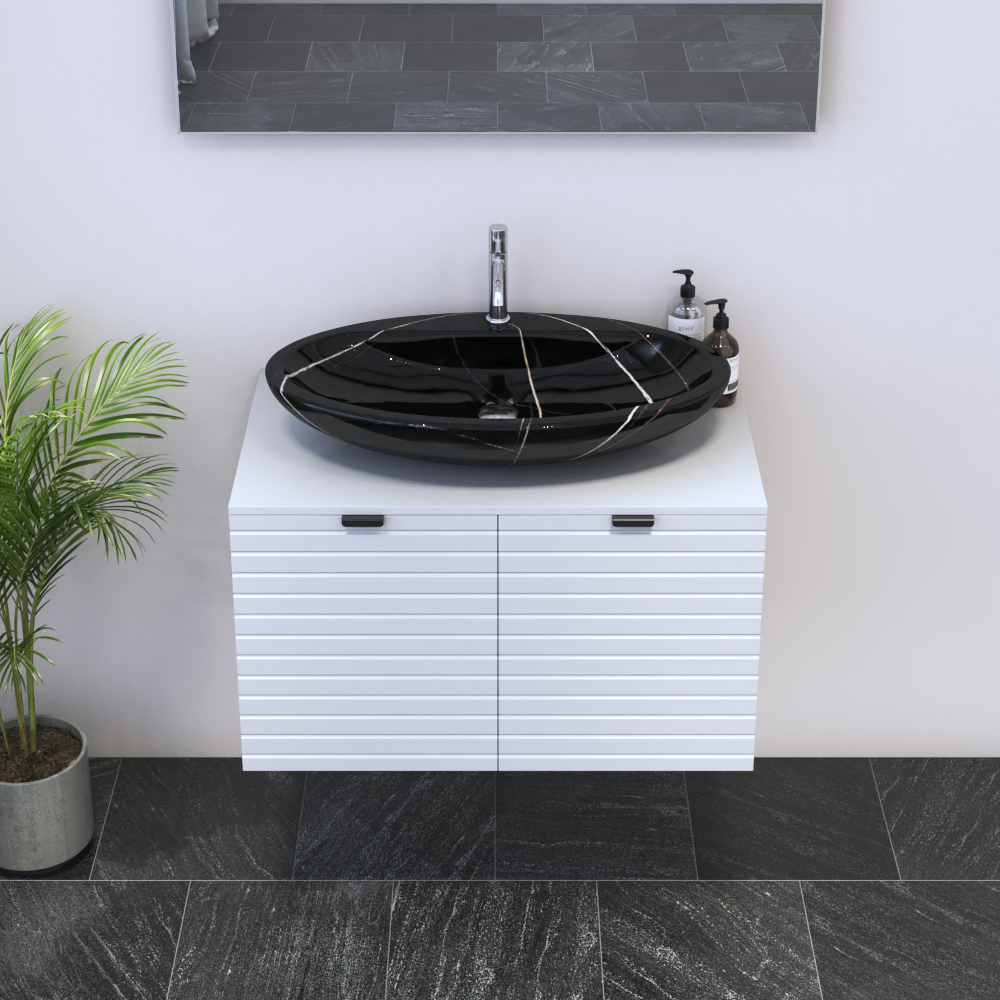 Capri 2D 80 Floating Bathroom Vanity