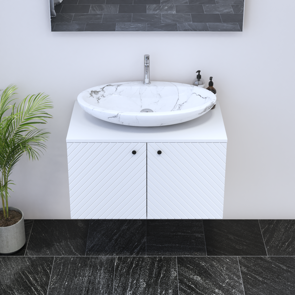 Avela 2D 80 Floating Bathroom Vanity