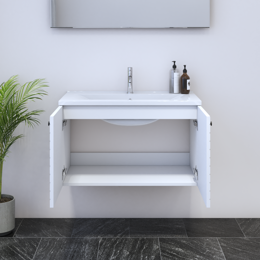 Avela 2D 80 Floating Bathroom Vanity