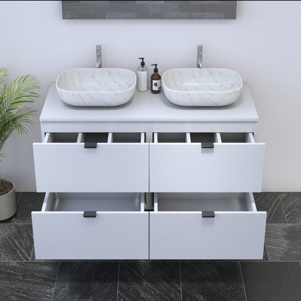 Ines 4S 120 Floating Bathroom Vanity