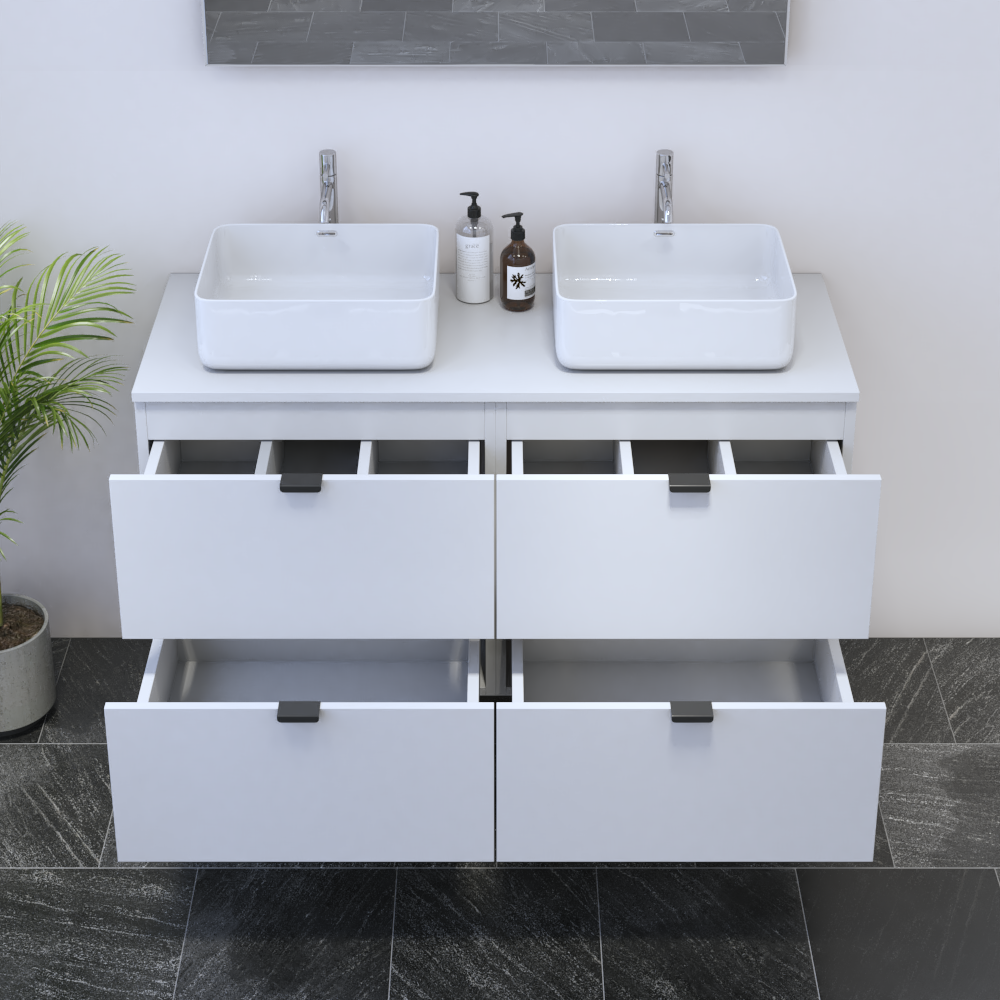 Ines 4S 120 Floating Bathroom Vanity