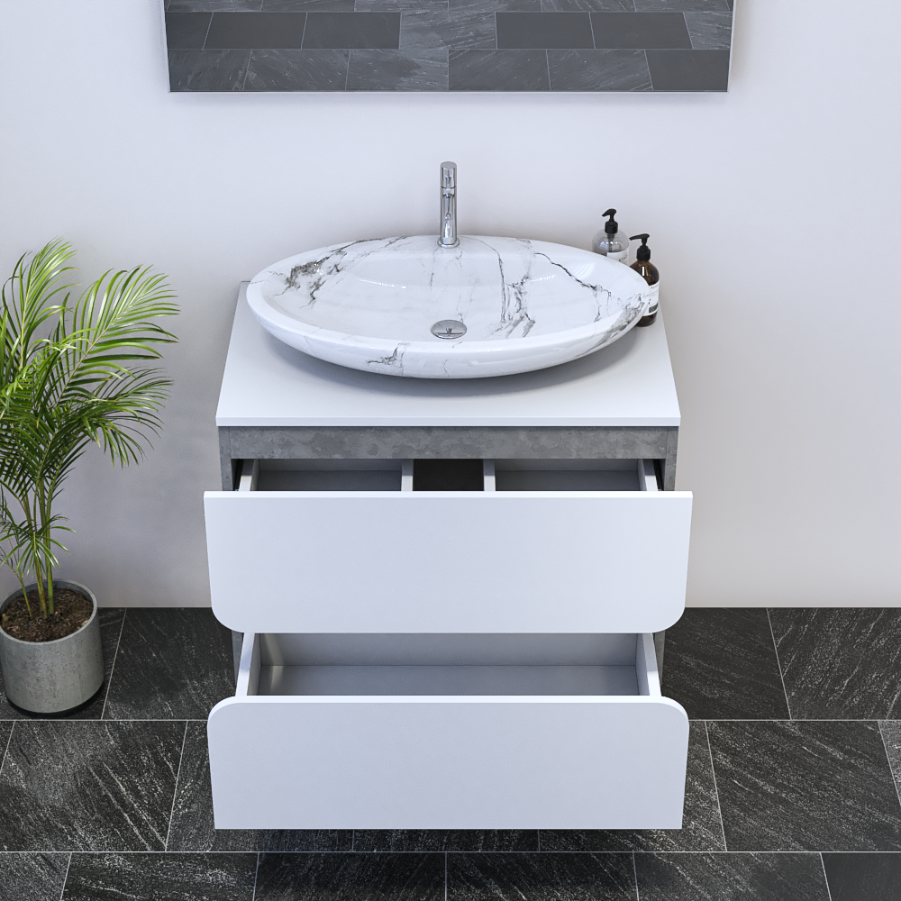 Azurro 2S 80 Floating Bathroom Vanity